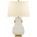 Kang Jug One Light Table Lamp in Ivory with Burnt Gold