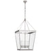 Launceton Six Light Lantern in Polished Nickel