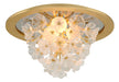 268-31- Jasmine 1-Light Flush Mount in Gold Leaf with Clear Glass by Corbett Lighting