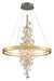 268-72- Jasmine 1-Light Pendant in Gold Leaf with Clear Glass by Corbett Lighting