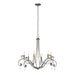 Stella 6 Arm Chandelier in Black - 105057-SKT-10-CR by Hubbardton Forge