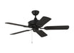 Haven Outdoor 44" Ceiling Fan in Matte Black