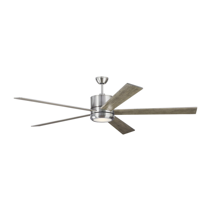 Vision 72 72" Ceiling Fan in Brushed Steel