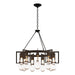 Apothecary Circular Chandelier in Black - 104360-SKT-10-ZM0572 by Hubbardton Forge