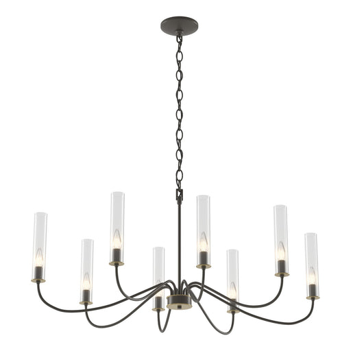 Grace 8-Arm Chandelier in Dark Smoke - 105050-SKT-07-BR-ZM0611 by Hubbardton Forge