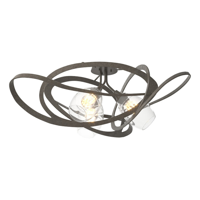 Nest Semi-Flush in Dark Smoke - 128720-SKT-07-ZM0621 by Hubbardton Forge