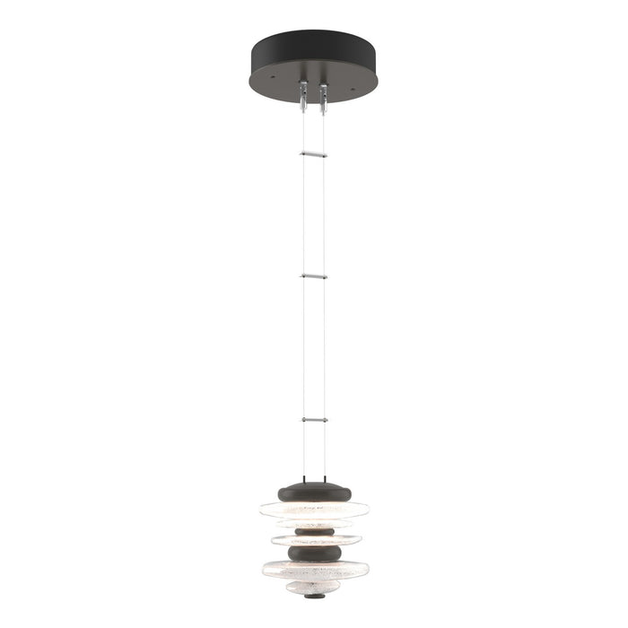 Cairn Mini Pendant in Dark Smoke - 139970-LED-STND-07 by Hubbardton Forge