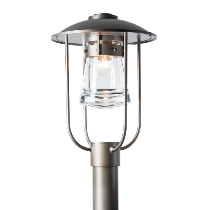 Erlenmeyer Outdoor Post Light in Coastal Dark Smoke - 347295-SKT-77-ZM0467 by Hubbardton Forge