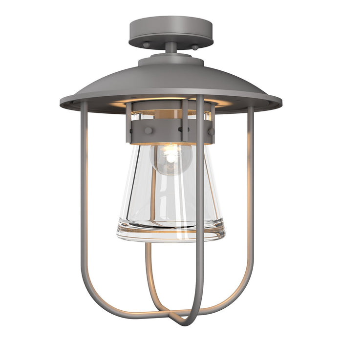 Erlenmeyer Outdoor Semi-Flush in Coastal Burnished Steel - 356015-SKT-78-ZM0467 by Hubbardton Forge