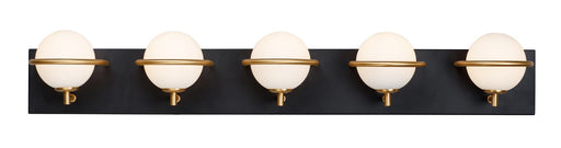 21605SWBKGLD - Revolve 5-Light LED Bath Sconce in Black & Gold by Maxim Lighting