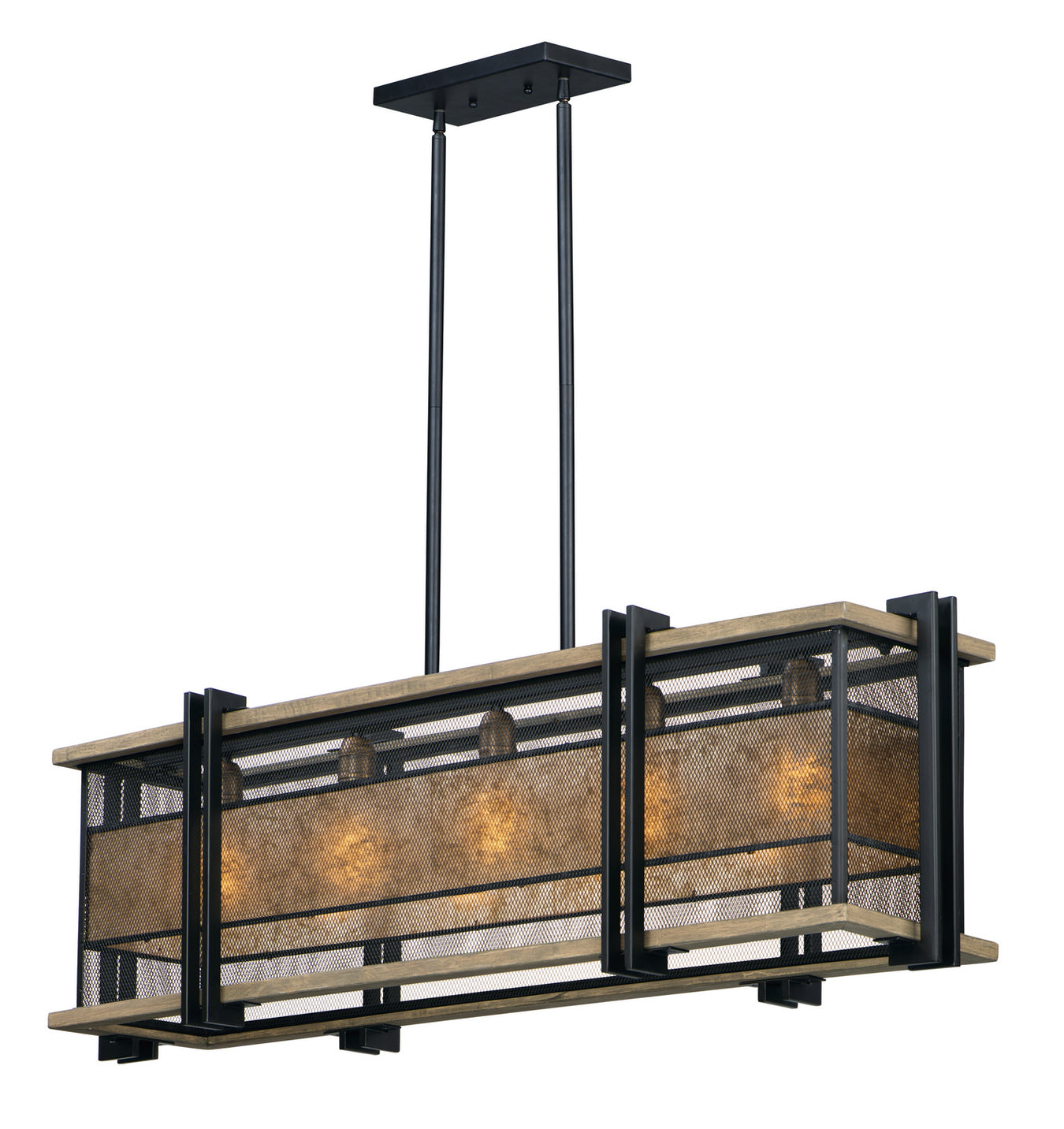 27567BKBWAB - Boundry 5-Light Linear Pendant by Maxim Lighting