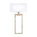 633321AD- 2 Light Sconce in Aged Brass with White Fabric Bolt-On Shade by Capital Lighting