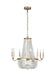 Marielle Eight Light Chandelier in Antique Gild