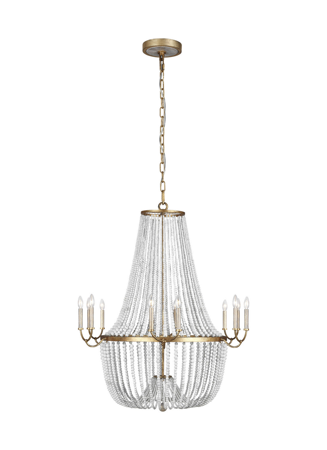 Marielle 12 Light Chandelier in Antique Gild