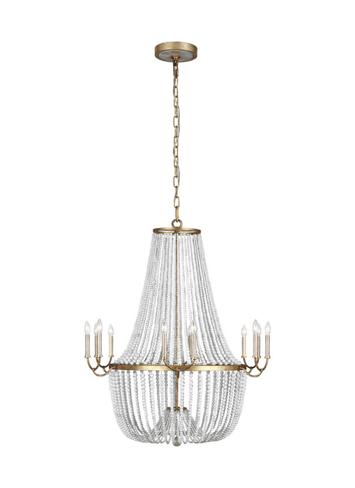 Marielle 12 Light Chandelier in Antique Gild