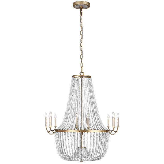 Marielle 12 Light Chandelier in Antique Gild