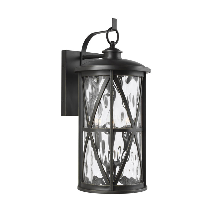 Millbrooke Three Light Outdoor Wall Lantern in Antique Bronze