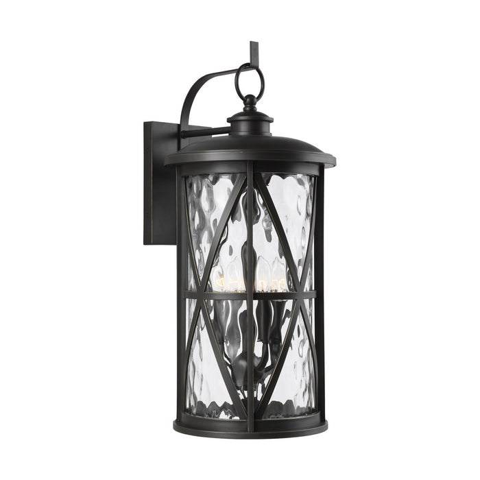 Millbrooke Four Light Outdoor Wall Lantern in Antique Bronze