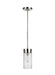 CP1001PN - Garrett 1-Light Pendant in Polished Nickel by Visual Comfort Studio