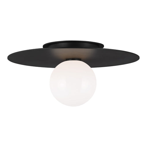 KF1011MBK - Nodes 1-Light Flush Mount in Midnight Black by Visual Comfort Studio