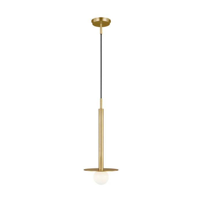 KP1001BBS - Nodes 1-Light Pendant in Burnished Brass by Visual Comfort Studio