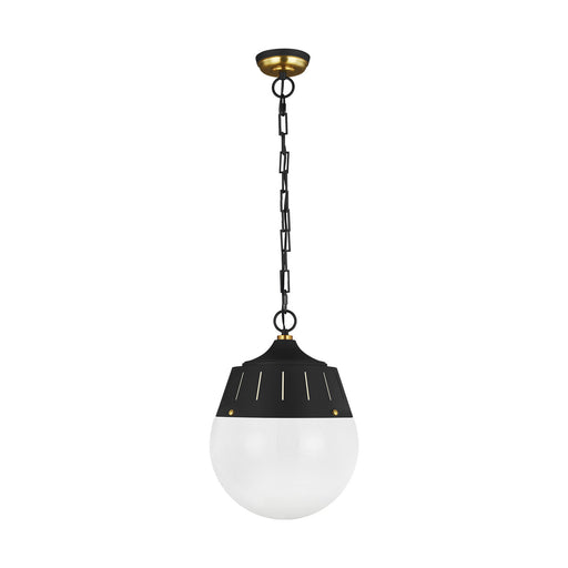 TP1092MBK/BBS- 2-Light Pendant in Midnight Black / Burnished Brass by Visual Comfort Studio