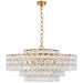 Liscia 12 Light Chandelier in Gild