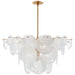 Loire Nine Light Chandelier in Gild