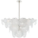 Loire Nine Light Chandelier in Polished Nickel