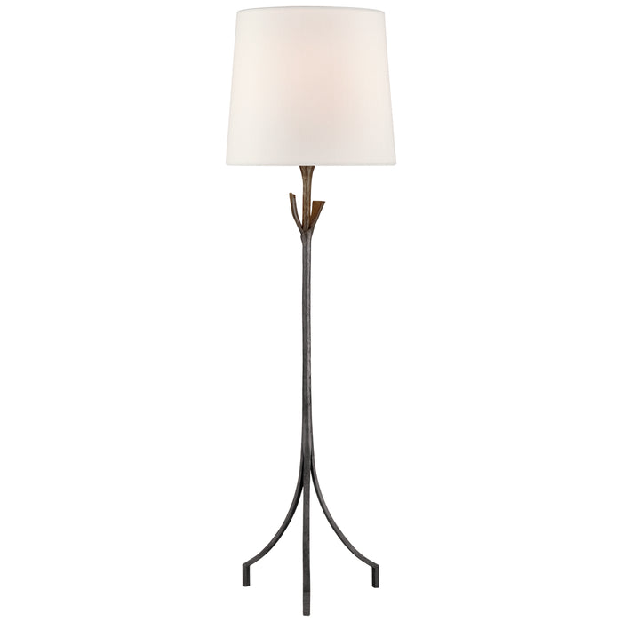 Fliana One Light Floor Lamp in Aged Iron