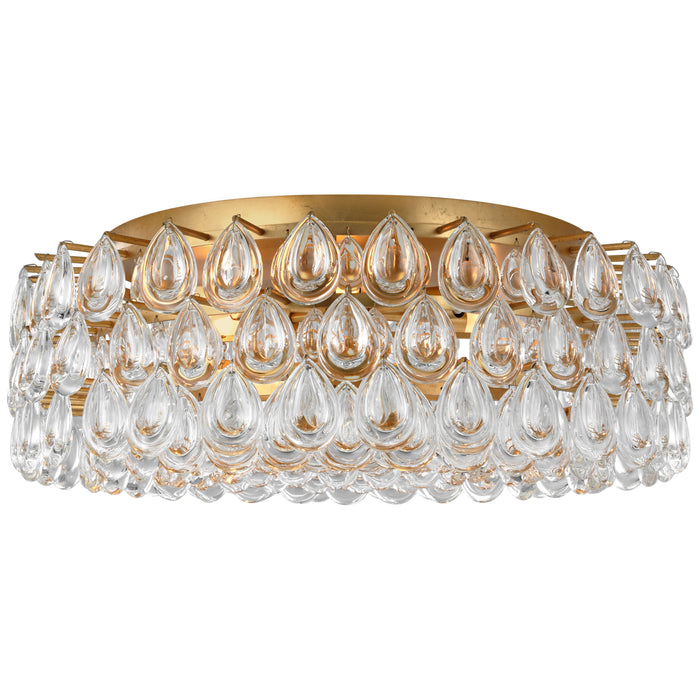 Liscia Six Light Flush Mount in Gild