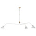 Charlton Three Light Chandelier in White