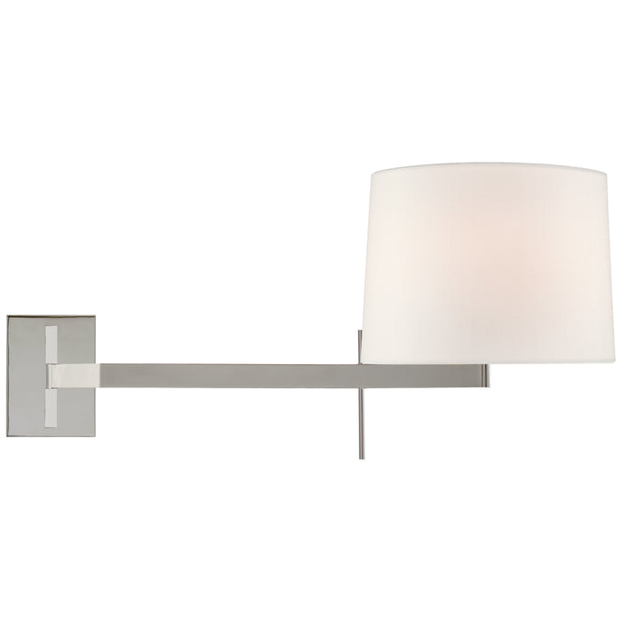 Sweep One Light Wall Sconce in Polished Nickel