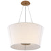 Hoop Two Light Lantern in Soft Brass