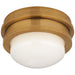 Launceton LED Flush Mount in Antique-Burnished Brass