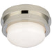 Launceton LED Flush Mount in Polished Nickel