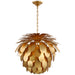 Cynara Six Light Chandelier in Gild