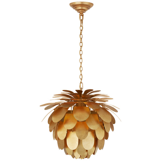 Cynara One Light Chandelier in Gild