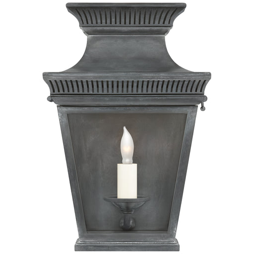 Elsinore One Light Wall Lantern in Weathered Zinc