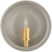 Leeds One Light Wall Sconce in Shellish Gray