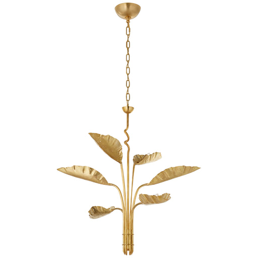 Dumaine Six Light Chandelier in Antique-Burnished Brass