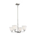 Ellis Harper Four Light Chandelier in Brushed Nickel