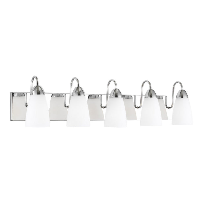 Seville Five Light Wall / Bath in Chrome