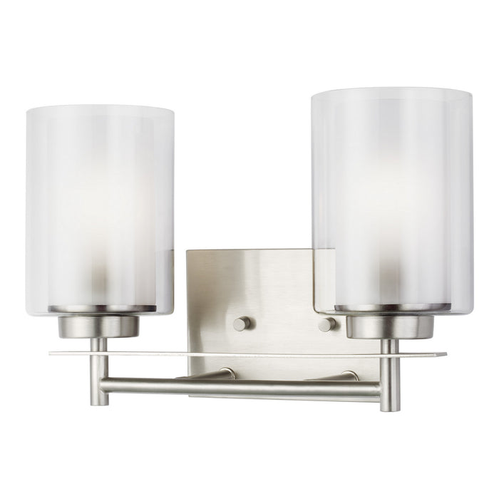 Elmwood Park Two Light Wall / Bath in Brushed Nickel