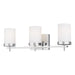 4490303-05- Zire 3-Light Bath in Chrome with Etched & White Inside Glass by Visual Comfort Studio