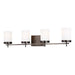 4490304-778- Zire 4-Light Bath in Brushed Oil Rubbed Bronze with Etched & White Inside Glass by Visual Comfort Studio