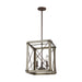 6526303-872- Thornwood Small 3-Light Hall/Foyer in Washed Pine & Weathered Iron by Visual Comfort Studio