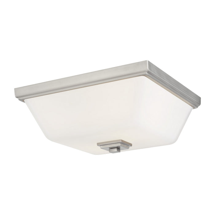 Ellis Harper Two Light Flush Mount in Brushed Nickel