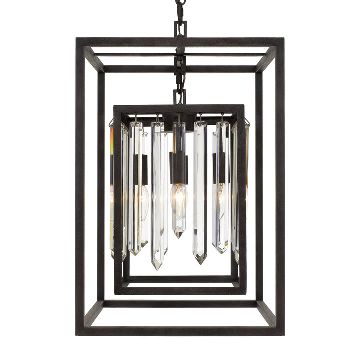 8404-FB- Hollis 4-Light Chandelier in Forged Bronze by Crystorama