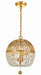 DUV-623-GA- Duval 3-Light Chandelier in Antique Gold by Crystorama